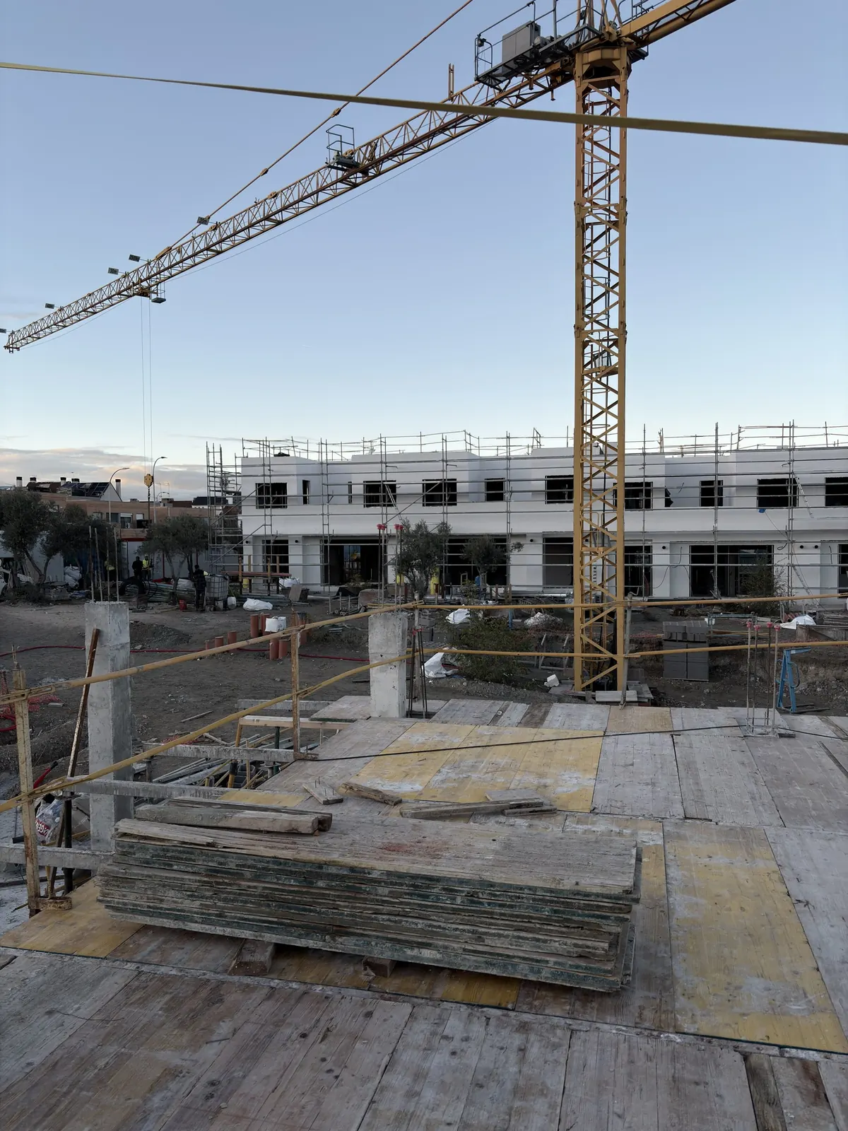 Obra nueva de chalets pareados en San Blas-Canillejas (Madrid)